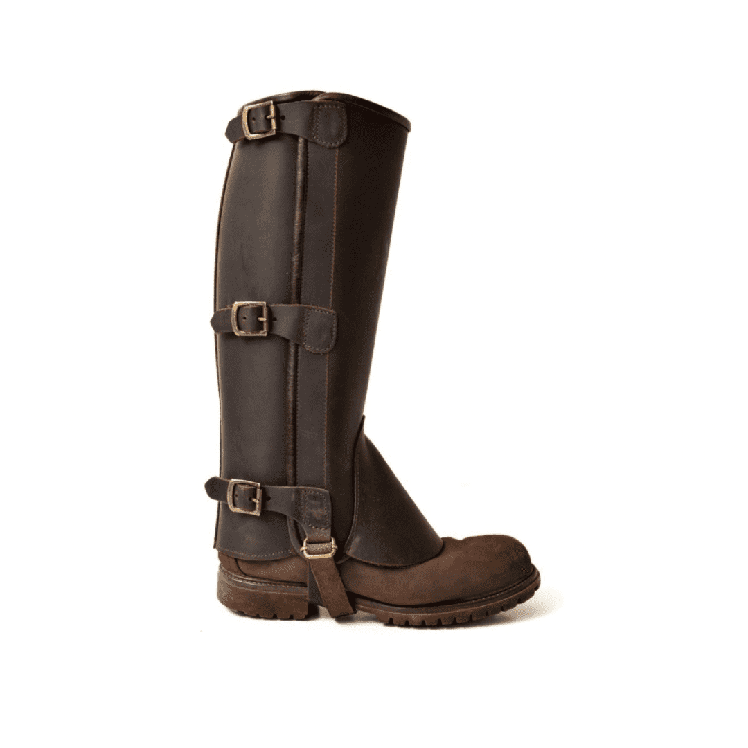 Premium Leather Chaps-Dark Brown