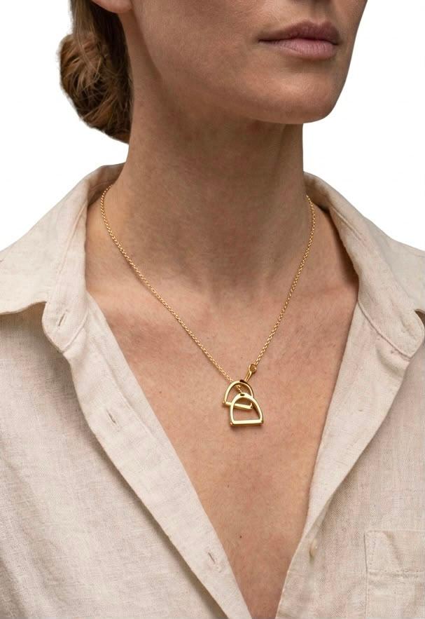 Stirrup Pendant (Golden)