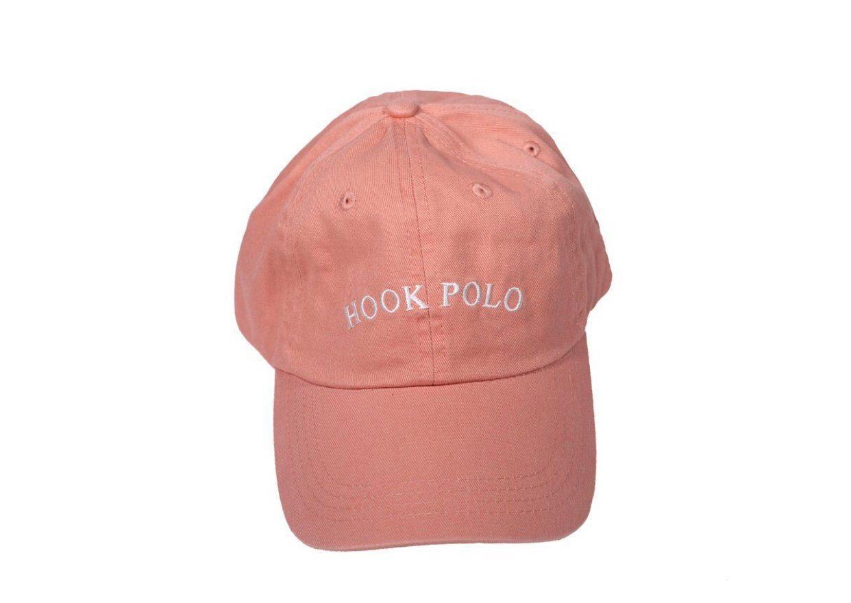 Hook Polo Cotton Caps (pink color)