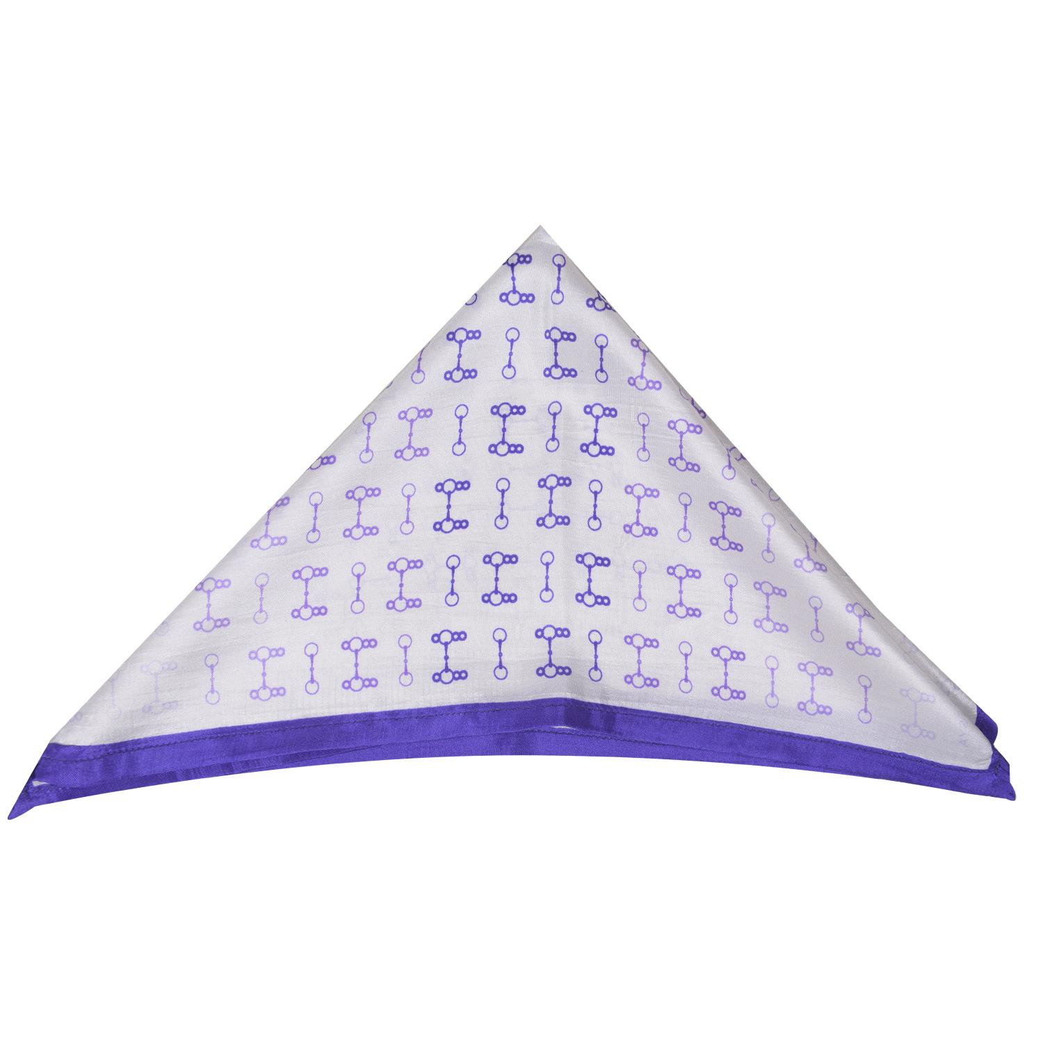 Purple Ombre Snaffle Pocket Square