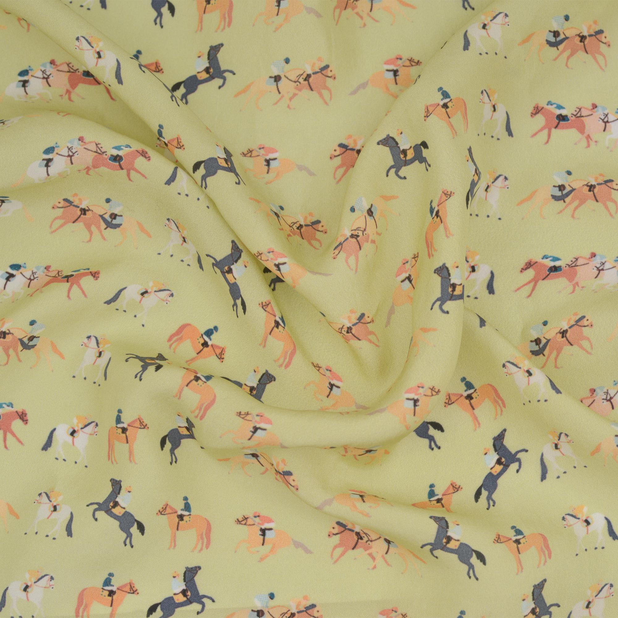 Mint Racing Pocket Square